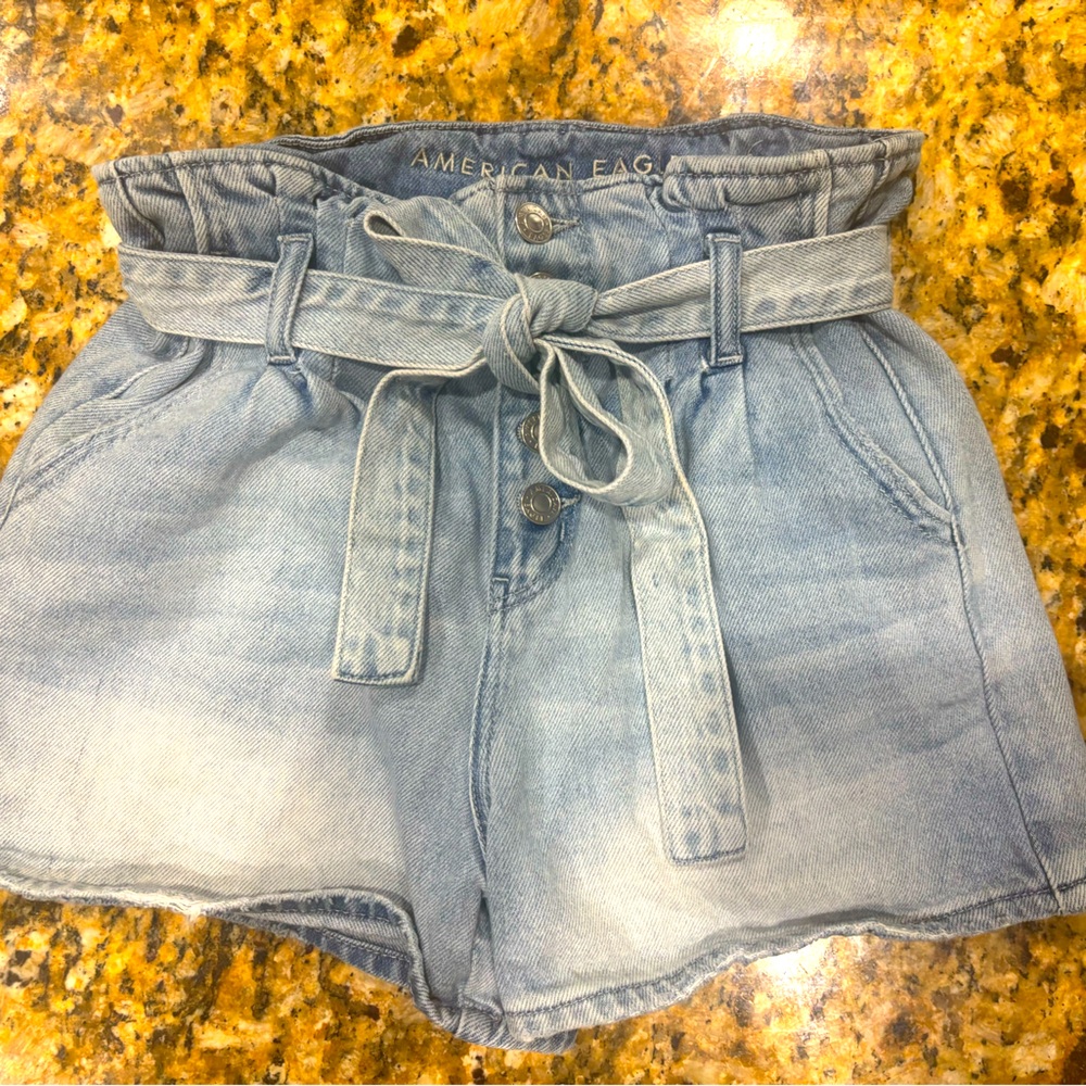 American Eagle Denim high waisted shorts